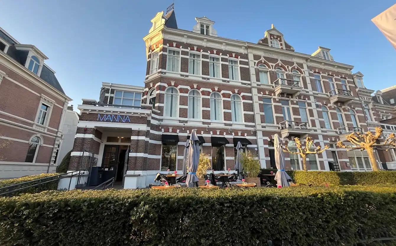 Historic building of Hotel MANNA in Nijmegen in daylight